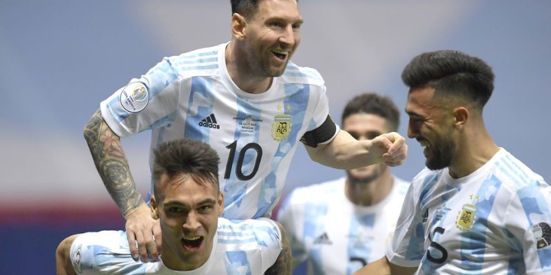 Teams photo of Argentina before match