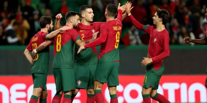 Teams photo of Portugal before match