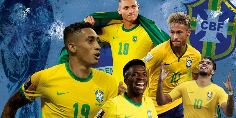 Teams photo of Brazil before match