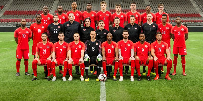 Teams photo of Canada before match