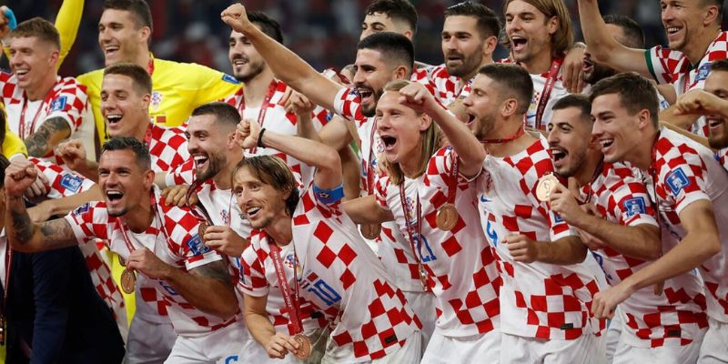 Teams photo of Croatia before match