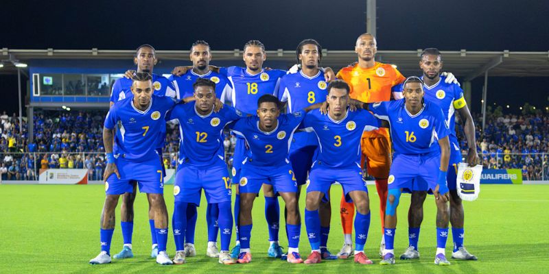 Teams photo of Curacao before match