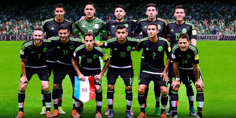 Teams photo of Mexico before match