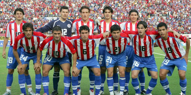 Teams photo of Paraguay before match