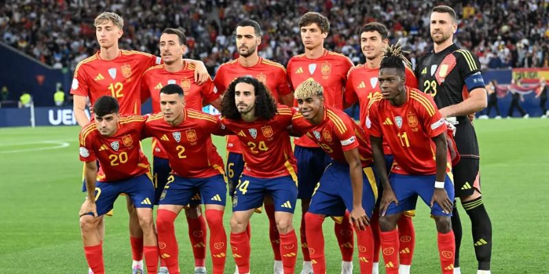 Teams photo of Spain before match