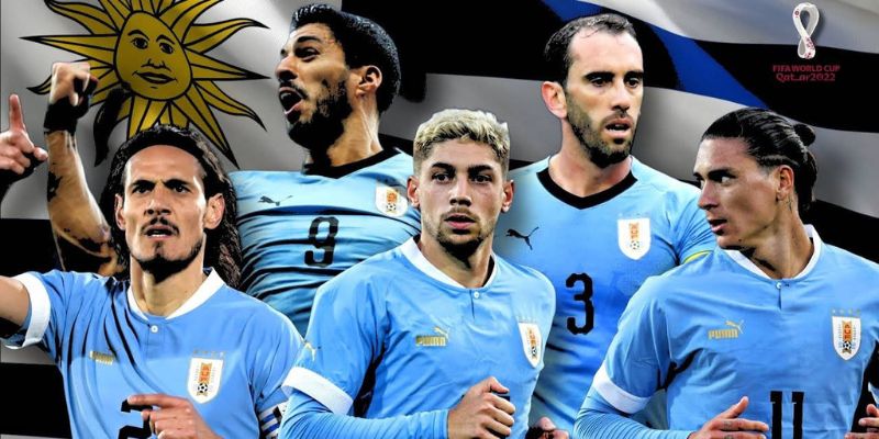Teams photo of Uruguay before match