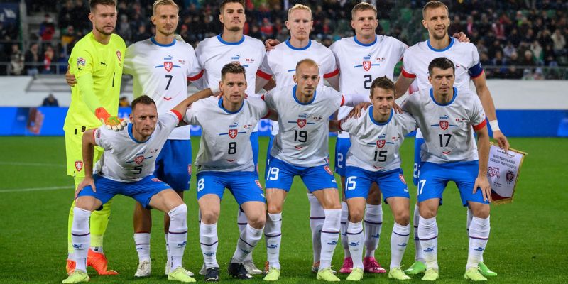 Teams photo of Czechia before match